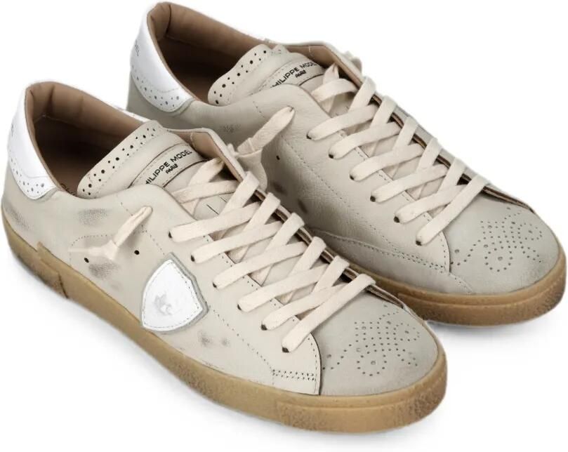 Philippe Model Paris Prsx Low gerafelde sneakers Beige - Foto 3