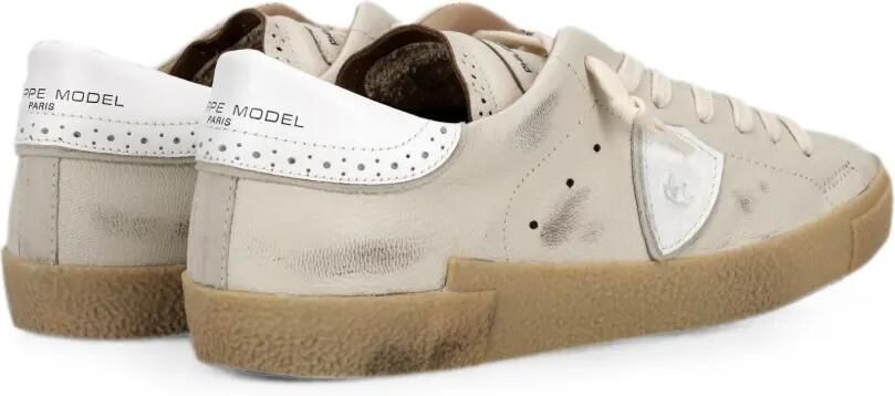 Philippe Model Paris Prsx Low gerafelde sneakers Beige - Foto 4