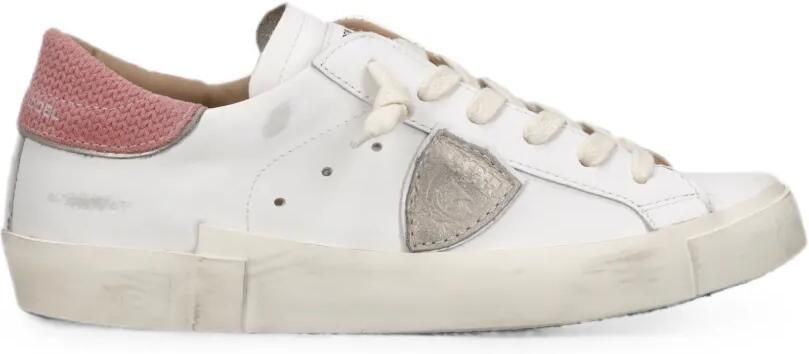 Philippe Model Paris PRSX Low leren sneakers Wit