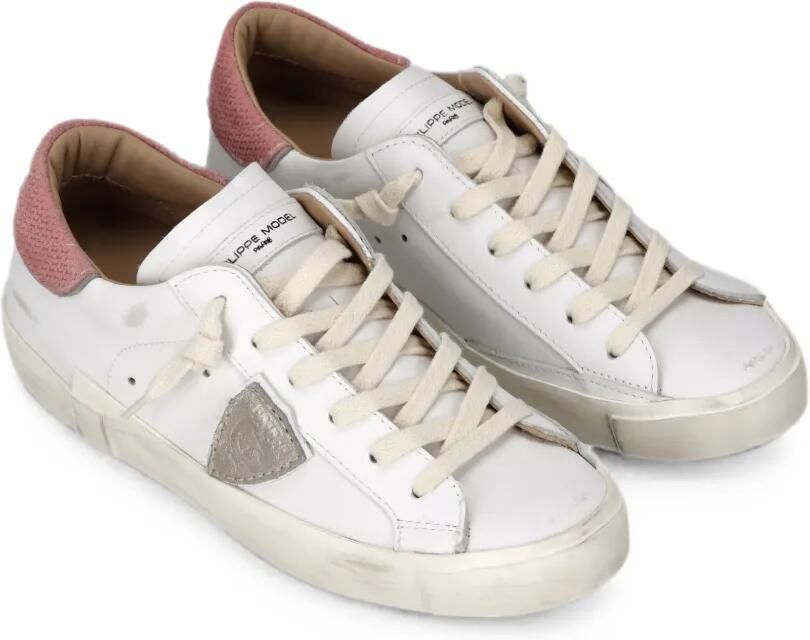 Philippe Model Paris PRSX Low leren sneakers Wit - Foto 3