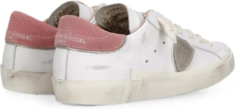 Philippe Model Paris PRSX Low leren sneakers Wit - Foto 4