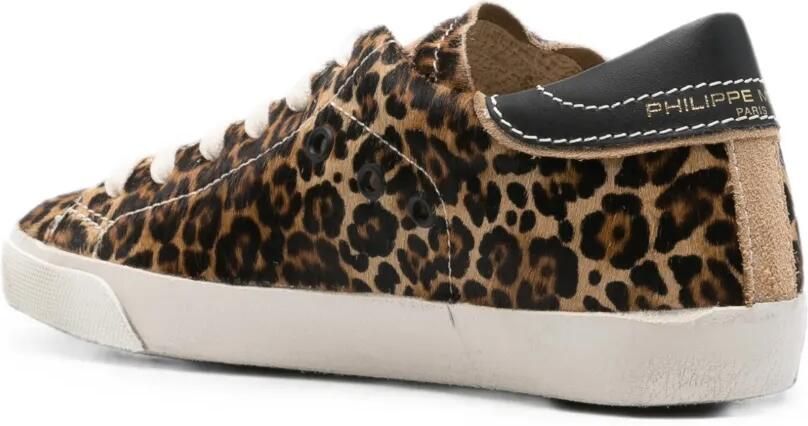 Philippe Model Paris PRSX Low Paris sneakers met luipaardprint Beige - Foto 3