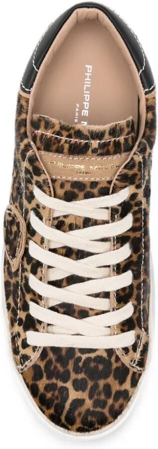 Philippe Model Paris PRSX Low Paris sneakers met luipaardprint Beige - Foto 4