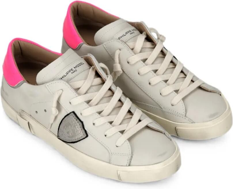 Philippe Model Paris PRSX Low sneakers met logo-patch Beige - Foto 3