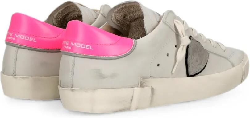 Philippe Model Paris PRSX Low sneakers met logo-patch Beige - Foto 4