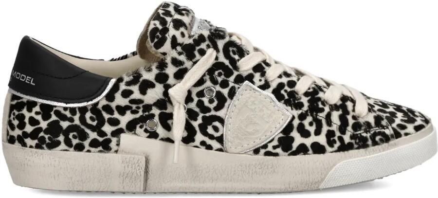 Philippe Model Paris Prsx low-top sneakers met luipaardprint Zwart