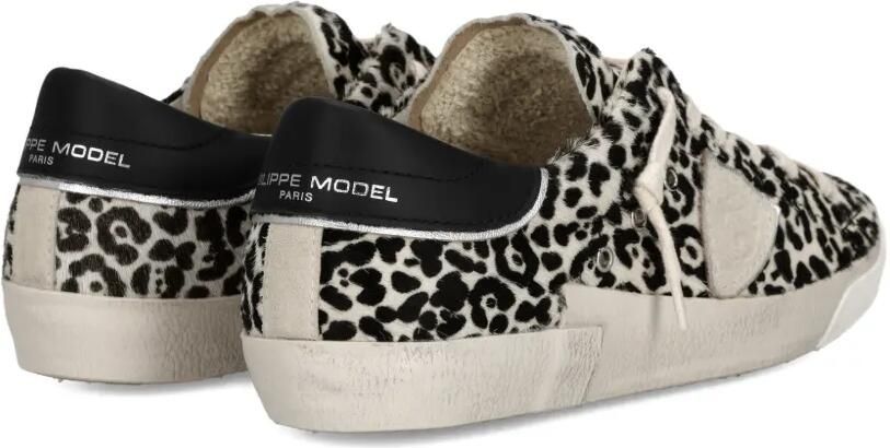 Philippe Model Paris Prsx low-top sneakers met luipaardprint Zwart - Foto 4
