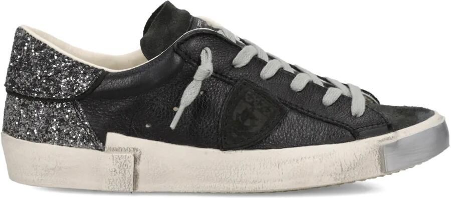 Philippe Model Paris Prsx sneakers met glitter-detail Zwart