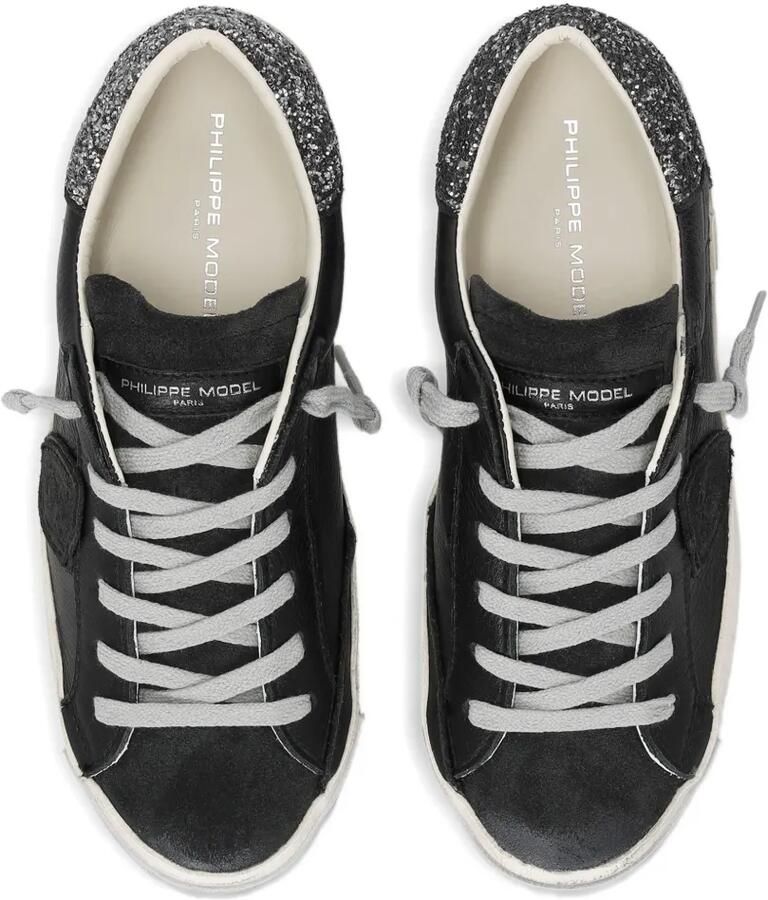 Philippe Model Paris Prsx sneakers met glitter-detail Zwart - Foto 2