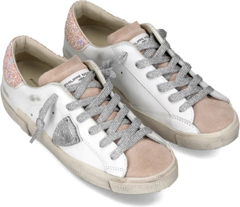 Philippe Model Paris PRSX sneakers met glitter hak Wit - Foto 3