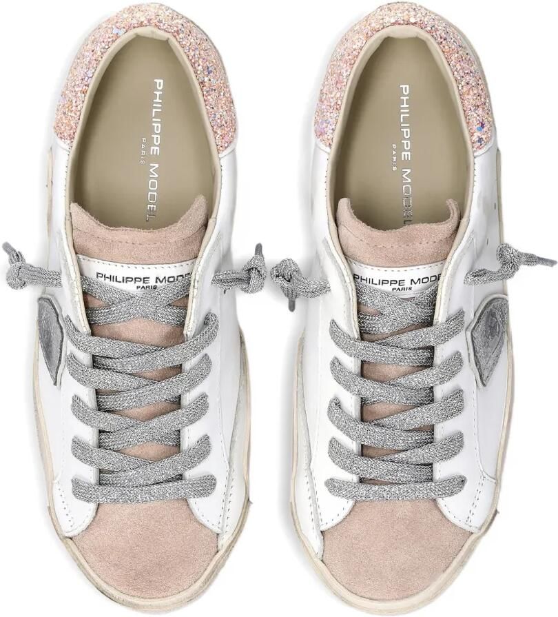 Philippe Model Paris PRSX sneakers met glitter hak Wit - Foto 2