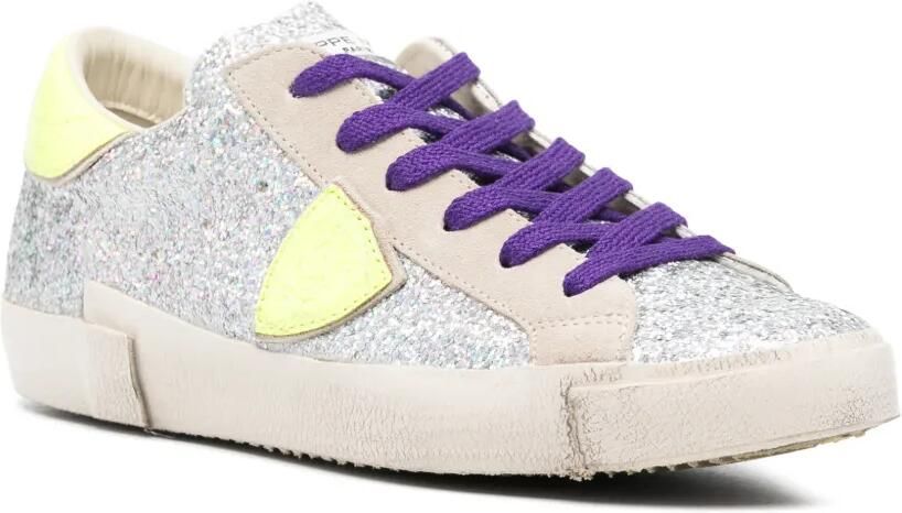 Philippe Model Paris Prsx sneakers met glitter Zilver - Foto 2