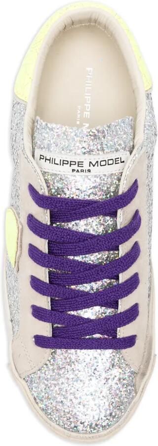 Philippe Model Paris Prsx sneakers met glitter Zilver - Foto 4