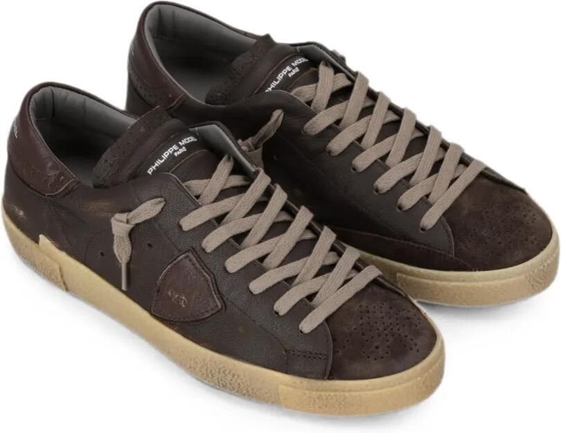 Philippe Model Paris Prsx sneakers met logo-patch Bruin - Foto 3