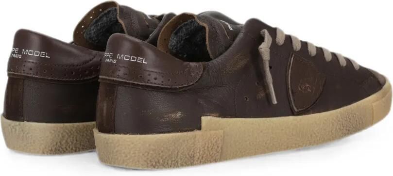 Philippe Model Paris Prsx sneakers met logo-patch Bruin - Foto 4