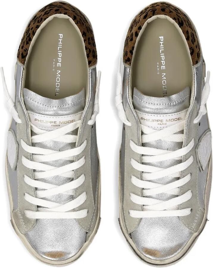 Philippe Model Paris Prsx sneakers met luipaardprint Zilver - Foto 2