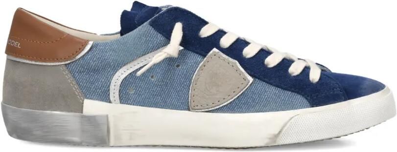 Philippe Model Paris Prsx sneakers met suède-applicatie Blauw