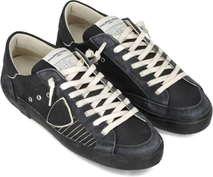 Philippe Model Paris Prsx sneakers met suède vlakken Zwart