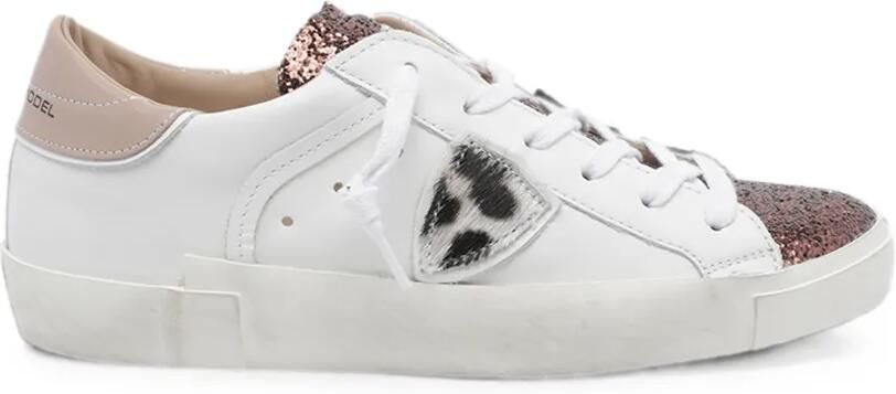 Philippe Model Paris Prsx sneakers met vlak met glitters Wit