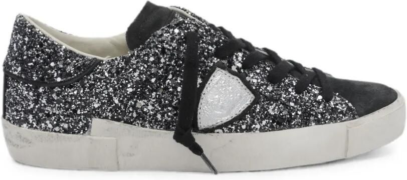Philippe Model Paris Prsx sneakers verfraaid met pailletten Zwart