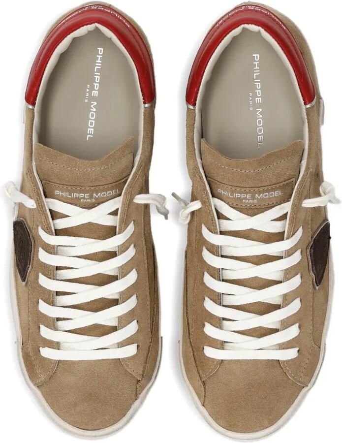 Philippe Model Paris Prsx suède sneakers met logo Beige - Foto 2