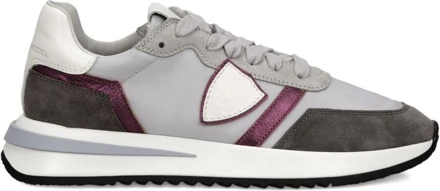 Philippe Model Paris Sneakers met colourblocking Grijs