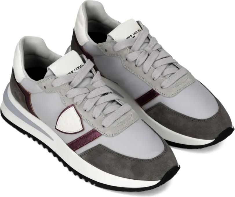 Philippe Model Paris Sneakers met colourblocking Grijs - Foto 3