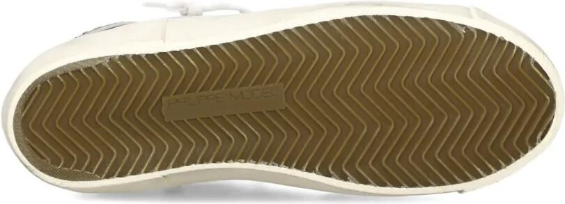 Philippe Model Paris Sneakers met dierenprint en patch Wit - Foto 5