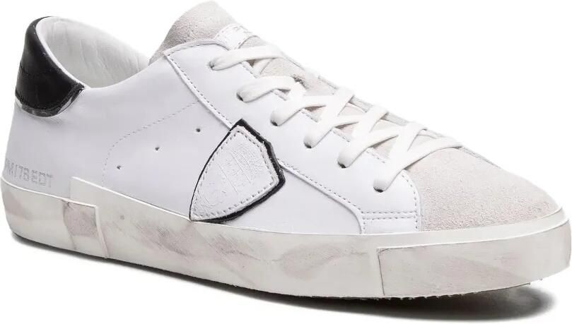 Philippe Model Paris Sneakers met gerafeld effect 1011 WHITE - Foto 4