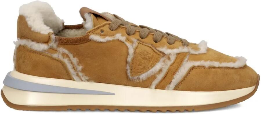 Philippe Model Paris Sneakers met lammy afwerking Bruin