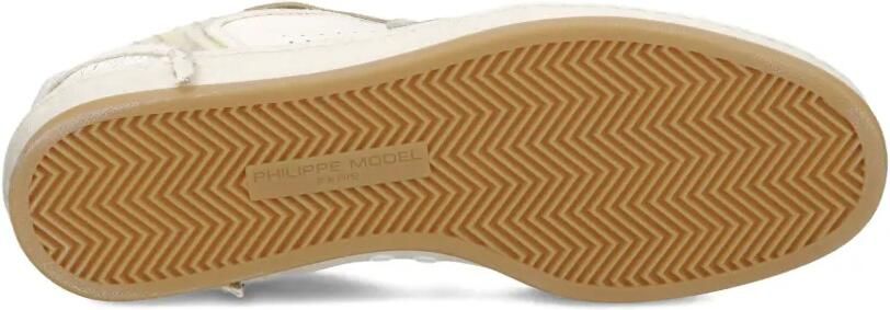 Philippe Model Paris Sneakers met leren vlakken Beige - Foto 5