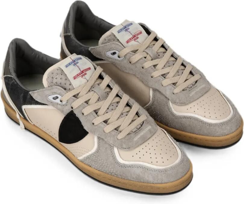 Philippe Model Paris Sneakers met leren vlakken Grijs - Foto 3