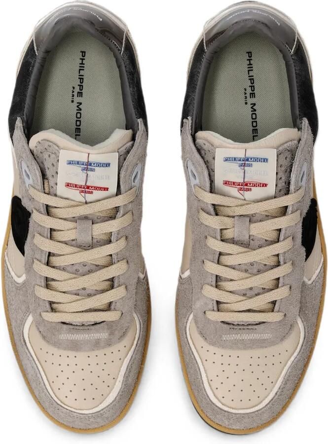 Philippe Model Paris Sneakers met leren vlakken Grijs - Foto 2