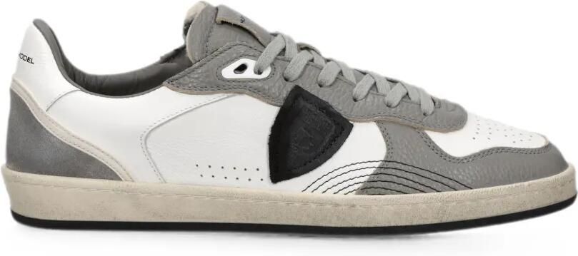 Philippe Model Paris Sneakers met leren vlakken Wit