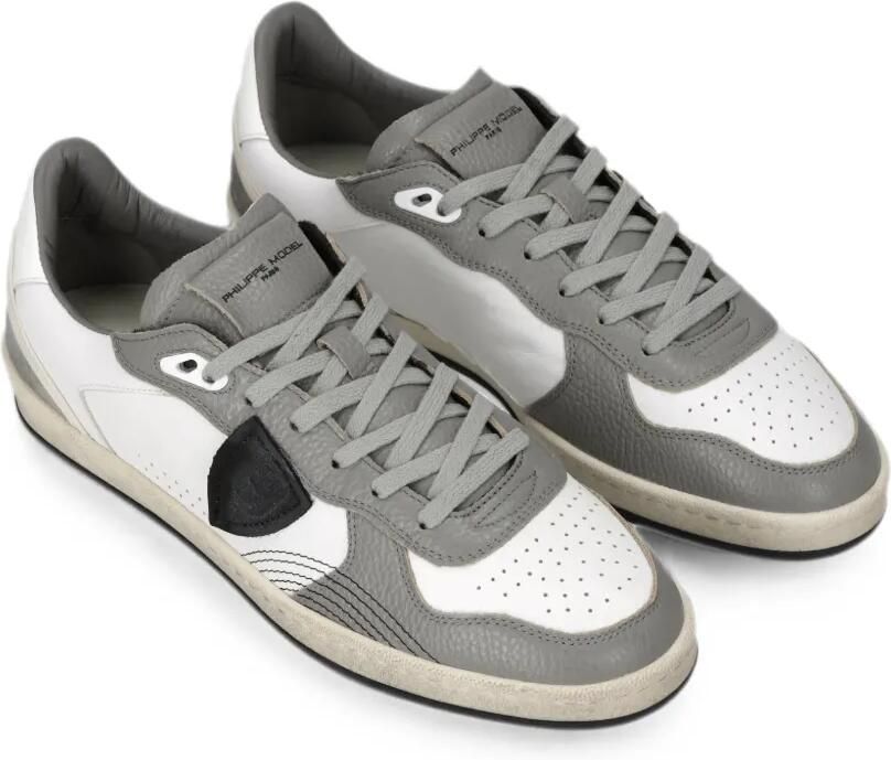 Philippe Model Paris Sneakers met leren vlakken Wit - Foto 3