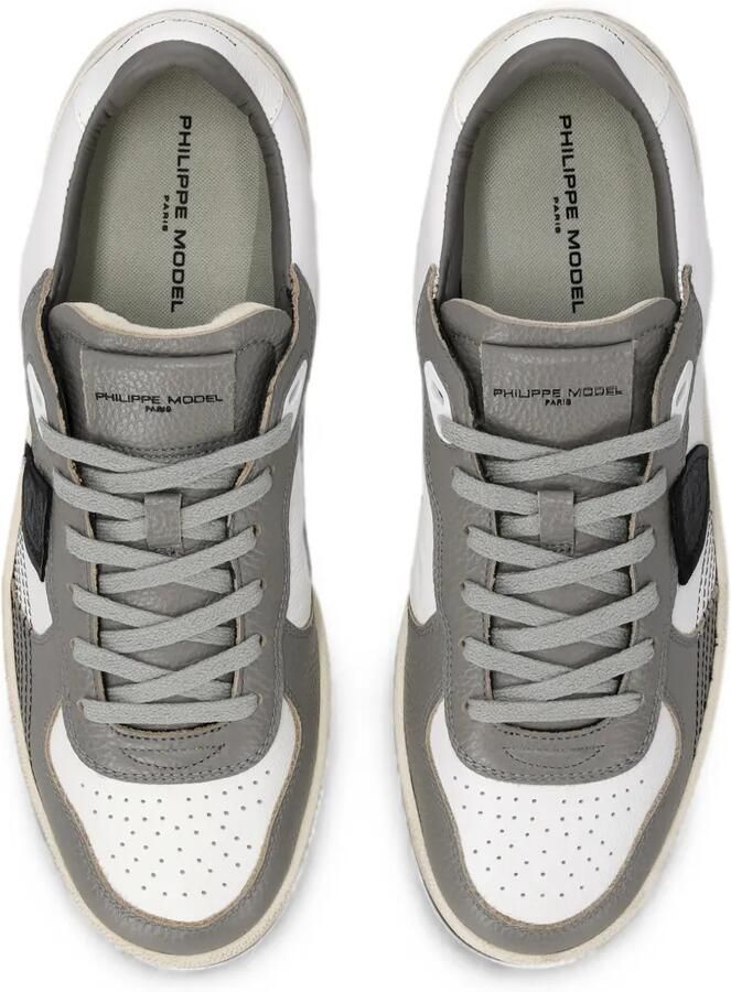Philippe Model Paris Sneakers met leren vlakken Wit - Foto 2