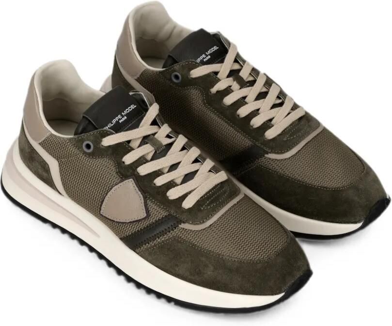 Philippe Model Paris Sneakers met logopatch Groen - Foto 3