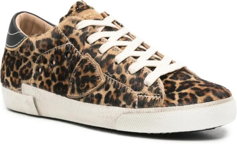 Philippe Model Paris Sneakers met luipaardprint Bruin - Foto 3