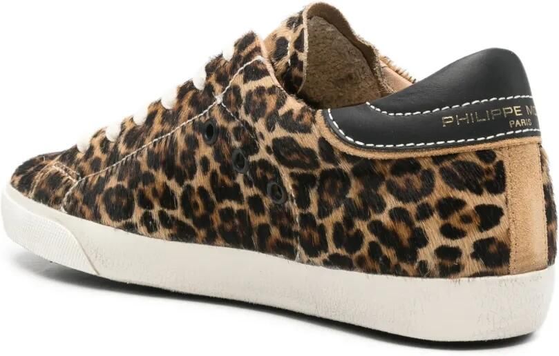 Philippe Model Paris Sneakers met luipaardprint Bruin - Foto 2