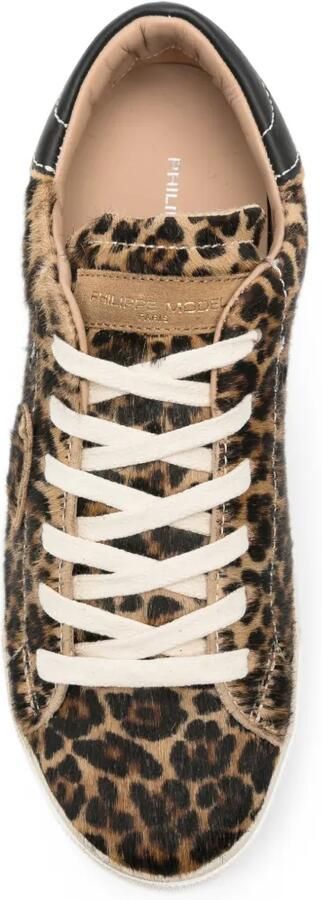Philippe Model Paris Sneakers met luipaardprint Bruin - Foto 4