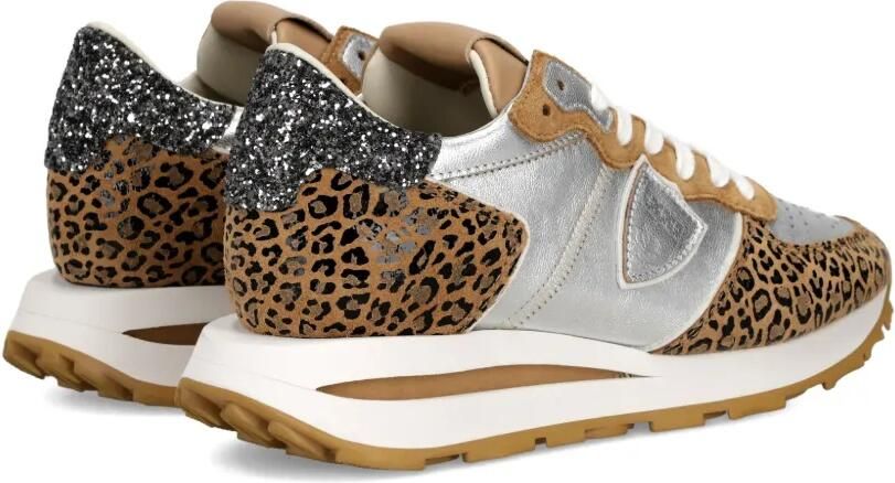 Philippe Model Paris Sneakers met luipaardprint en glitters Zilver - Foto 5