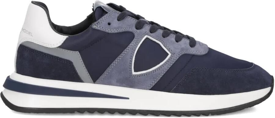 Philippe Model Paris Sneakers met mesh vlakken Blauw
