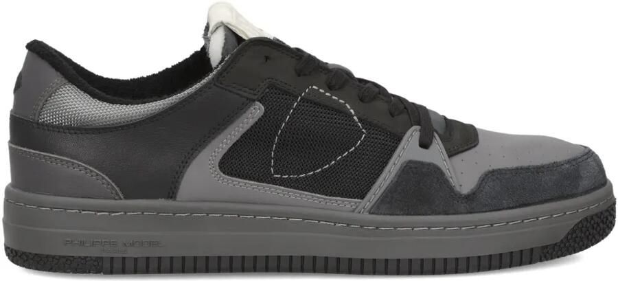 Philippe Model Paris Sneakers met mesh vlakken Grijs