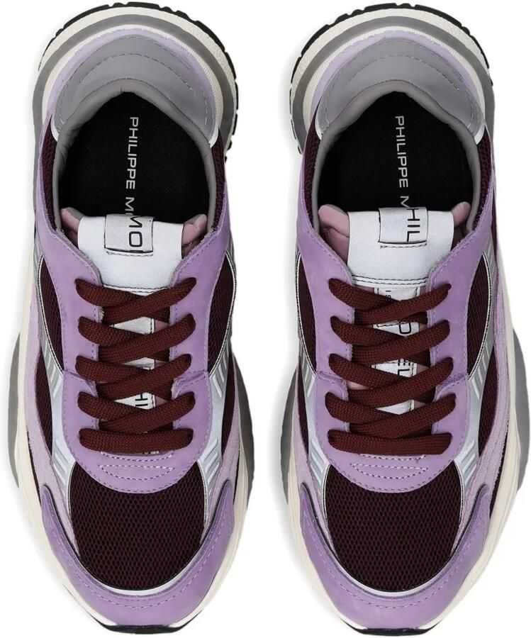 Philippe Model Paris Sneakers met mesh vlakken Paars - Foto 2