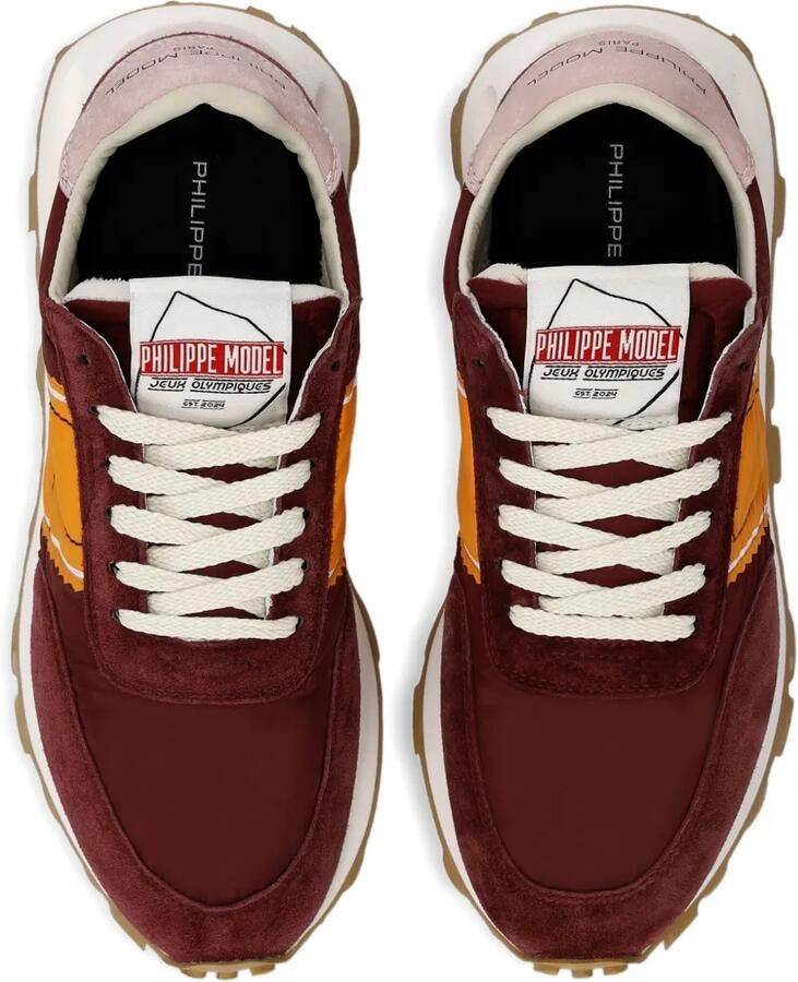 Philippe Model Paris Sneakers met suède vlak Rood - Foto 2