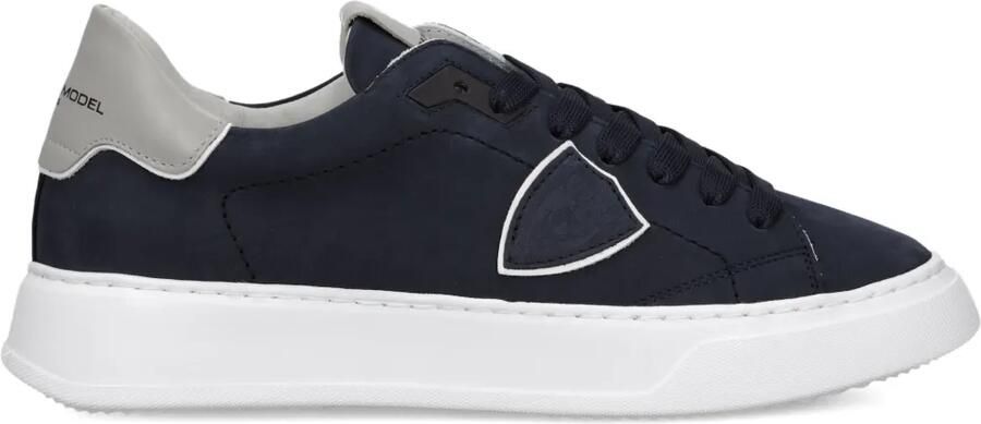 Philippe Model Paris Sneakers met suède vlakken Blauw