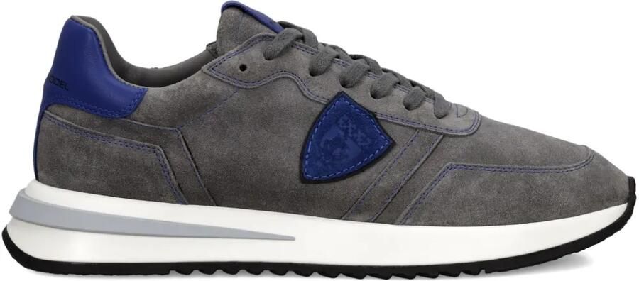 Philippe Model Paris Sneakers met suède vlakken Grijs