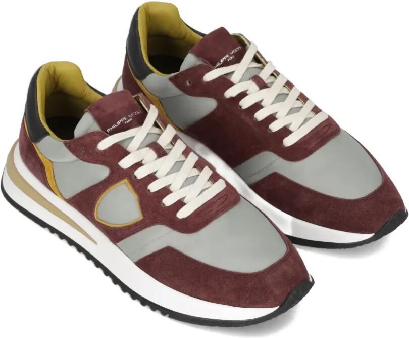 Philippe Model Paris Sneakers met suède vlakken Rood - Foto 3