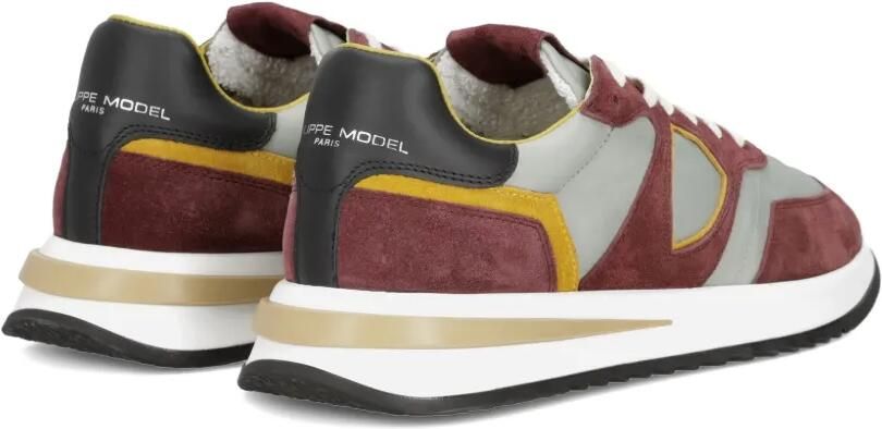 Philippe Model Paris Sneakers met suède vlakken Rood - Foto 4