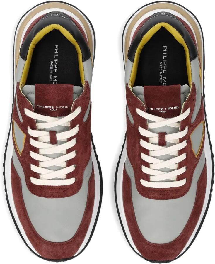 Philippe Model Paris Sneakers met suède vlakken Rood - Foto 2